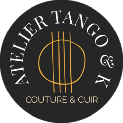 Logo rond sans fond noir atelier tango & k