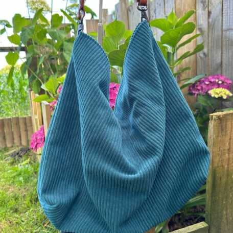 Sac opportuniste velours cotelé huggy vert atelier tango&k