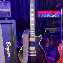 Sangle large matelassée modèle Ker'rock tissu et cuir atelier tango&k